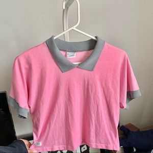 Vintage Nike Pink Polo Shirt